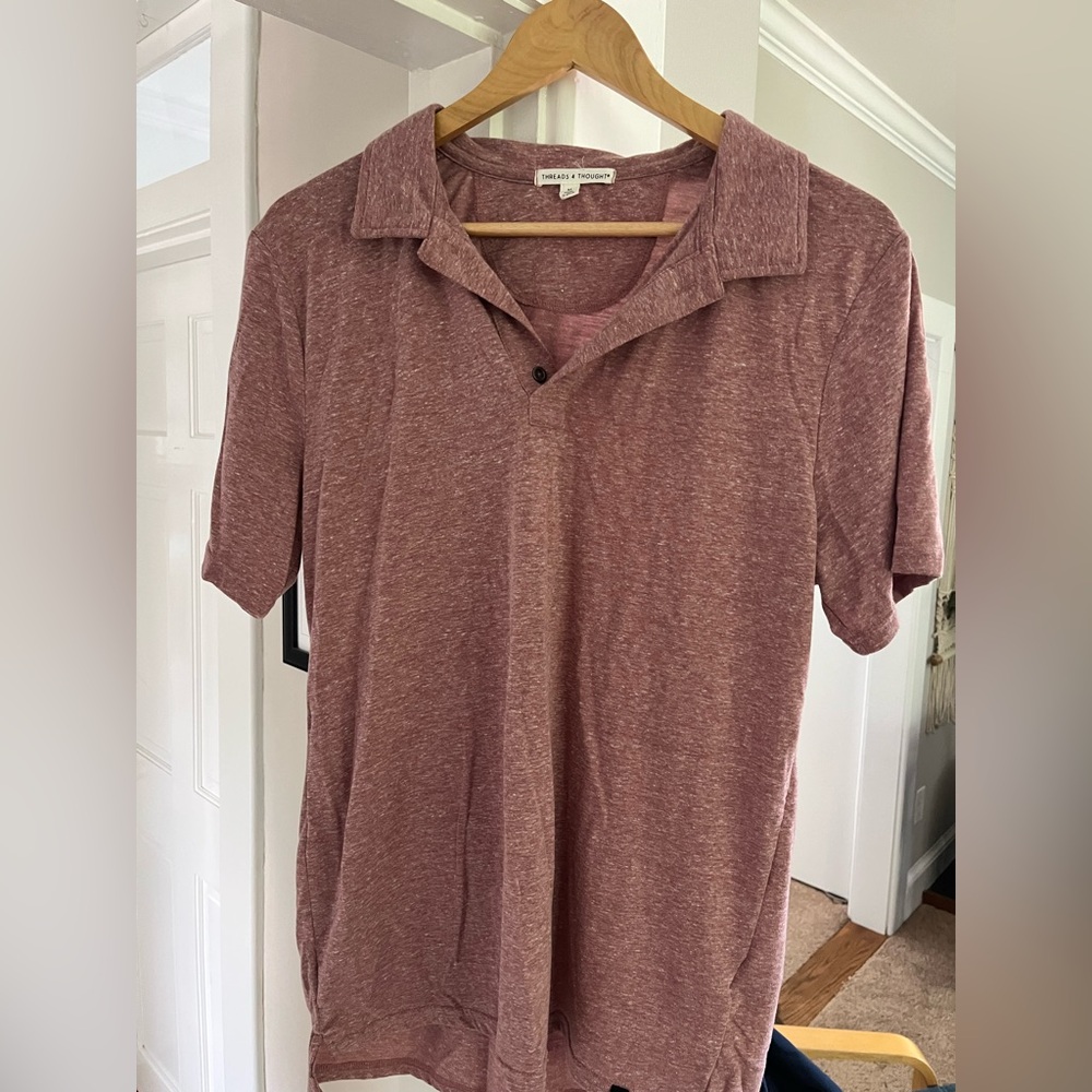 Threads 4 Thought Red Polo Shirt Classic Style